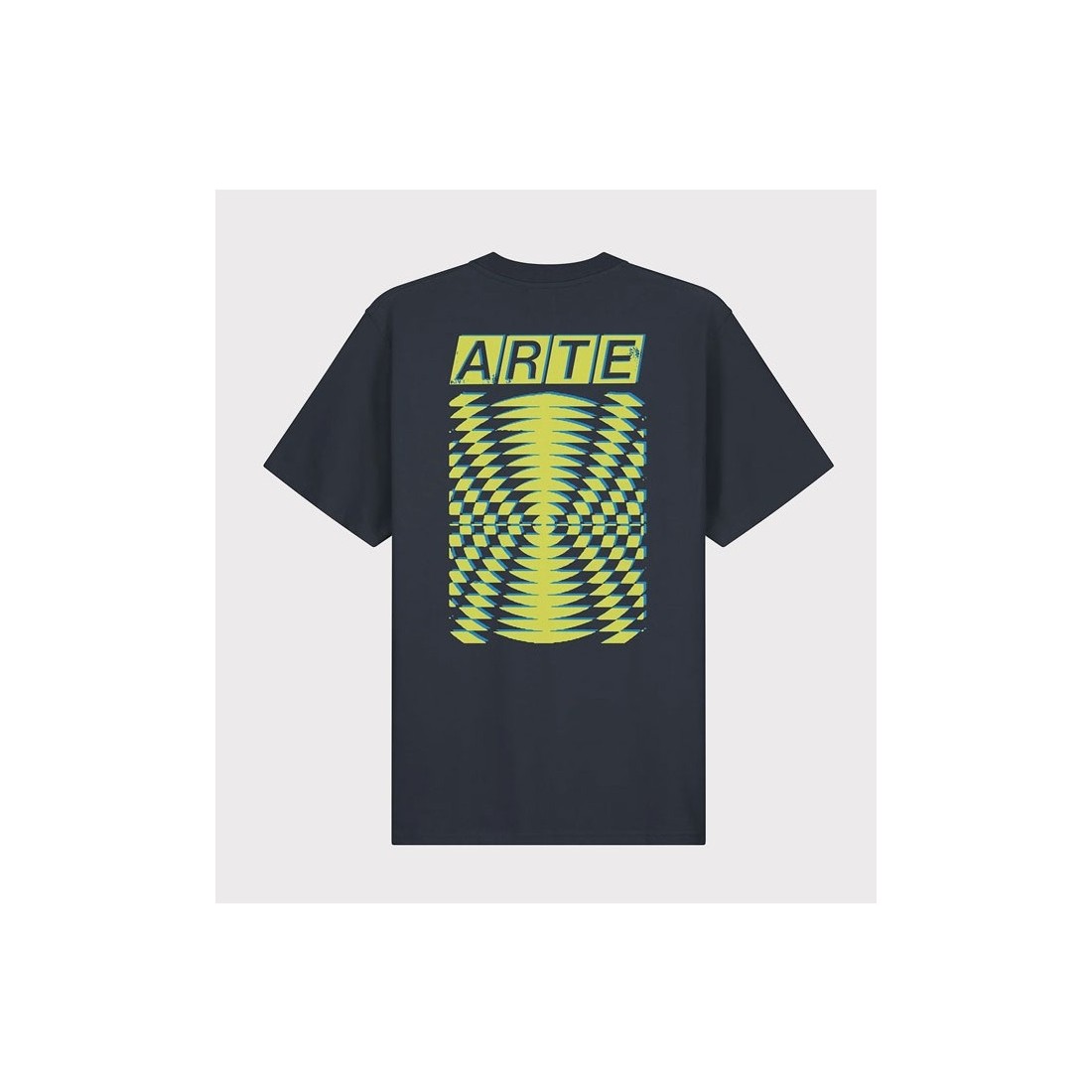 ARTE ABSTRACT BACK PRINT TEE AZUL OSCURO