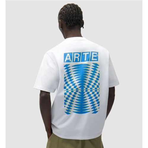 ARTE ABSTRACT BACK PRINT TEE BLANCO 2