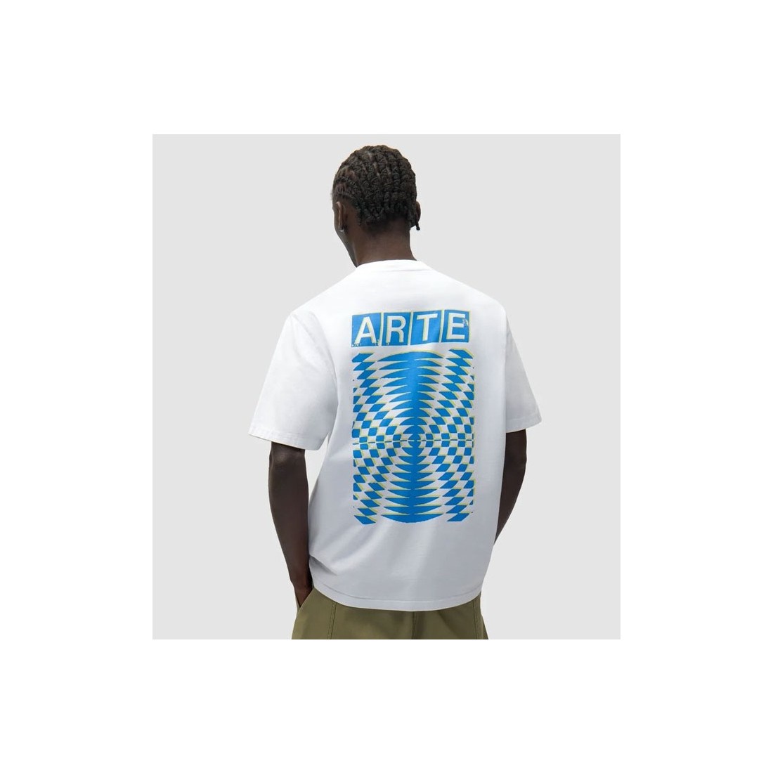 ARTE ABSTRACT BACK PRINT TEE BLANCO