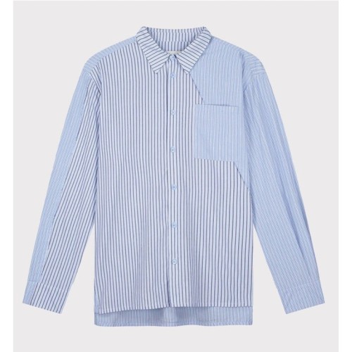 ARTE ASSIMETRICAL LONG SHIRT AZUL CLARO