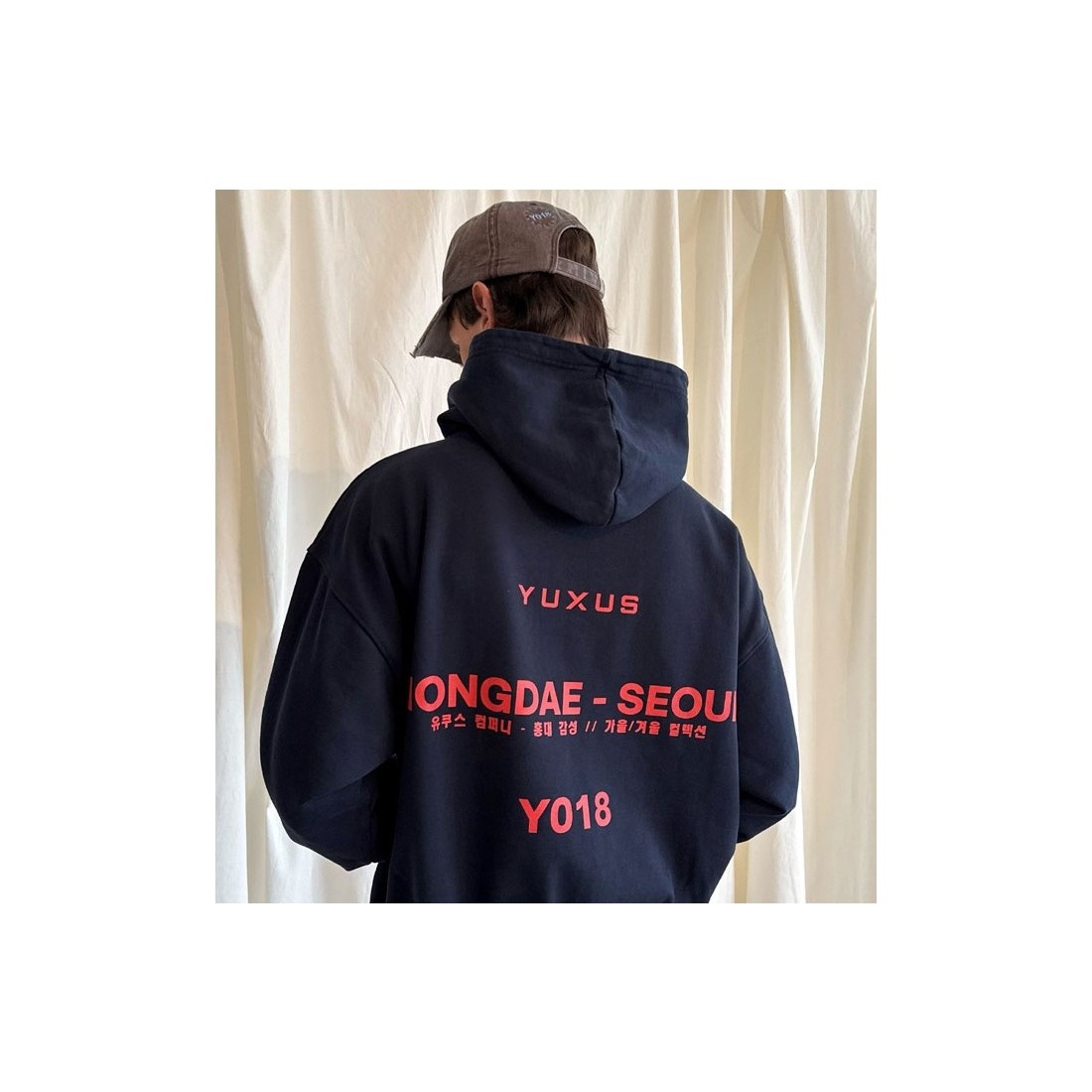 YUXUS ROTARY HONGDAE HOODIE AZUL MARINO