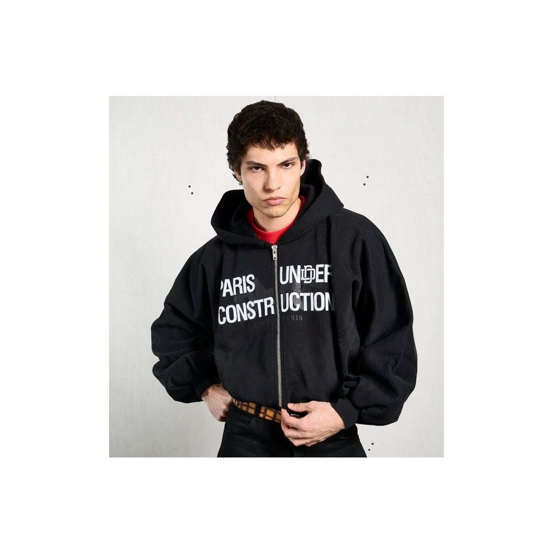 DAME UNIFORM ZIPPER NEGRO