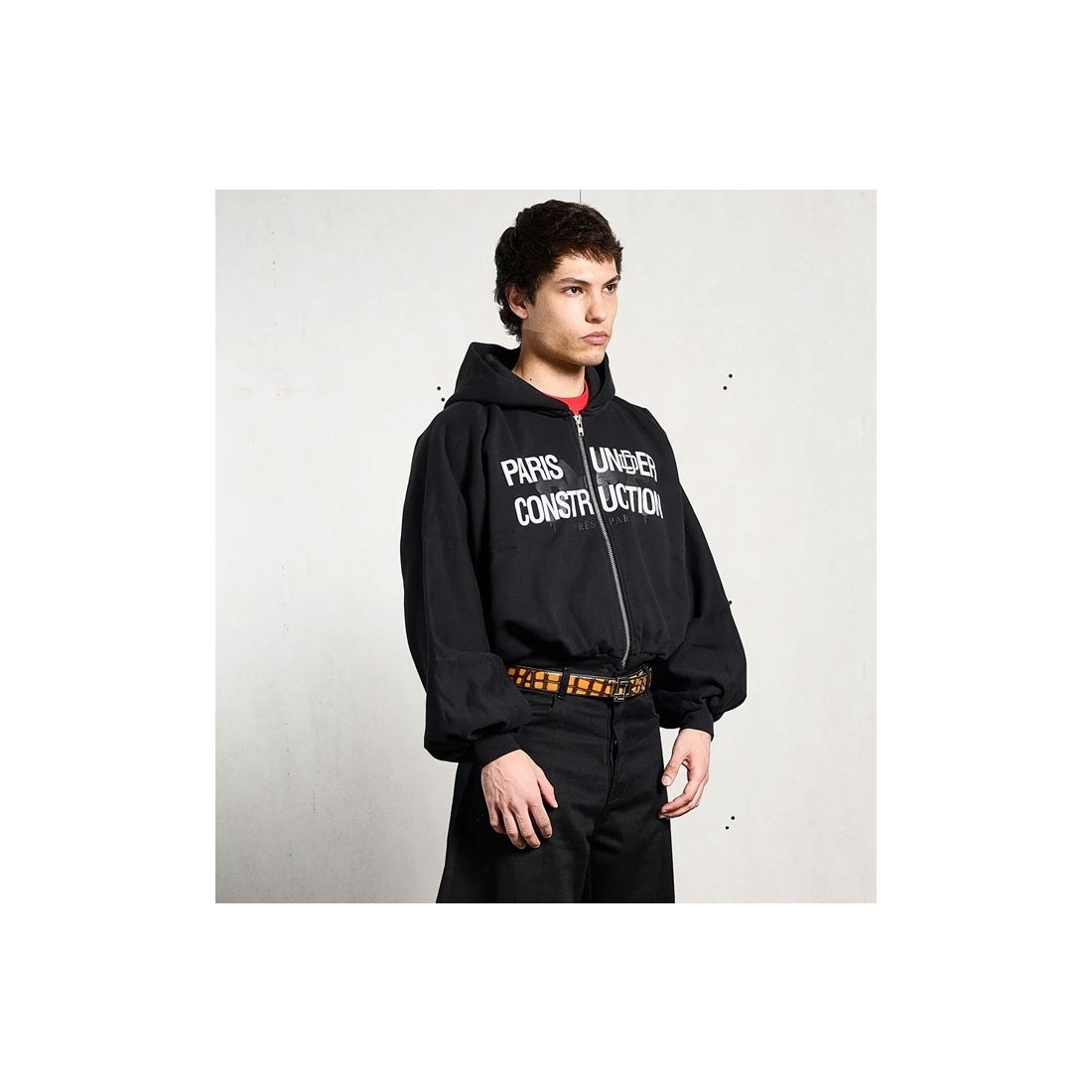 DAME UNIFORM ZIPPER NEGRO