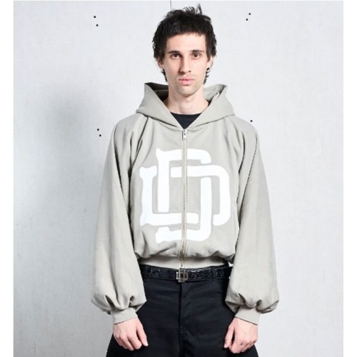 DAME MONOGRAM ZIPPER GRIS
