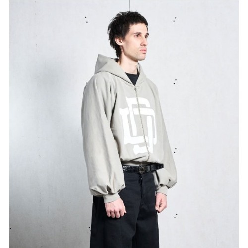 DAME MONOGRAM ZIPPER GRIS