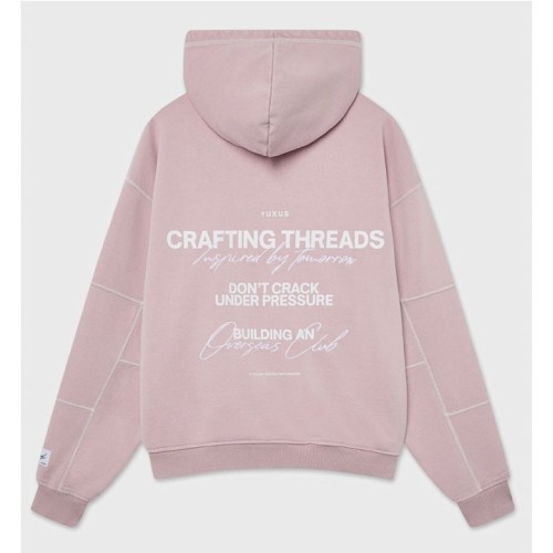 YUXUS TAFFY THREADS HOODIE ROSADO