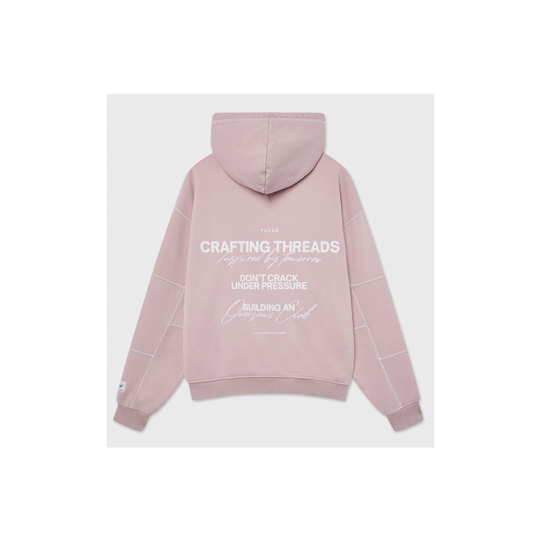 YUXUS TAFFY THREADS HOODIE ROSADO