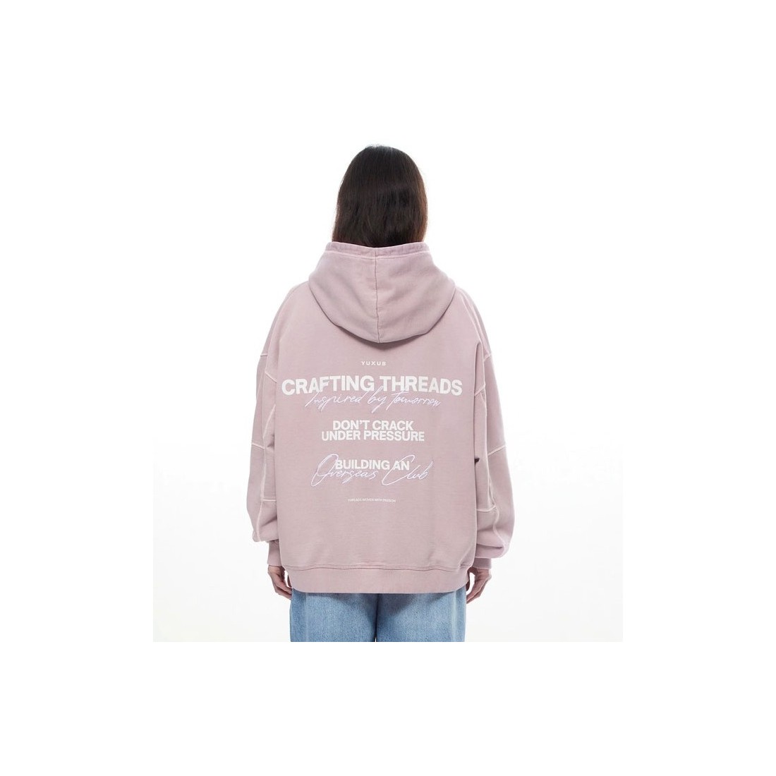 YUXUS TAFFY THREADS HOODIE ROSADO