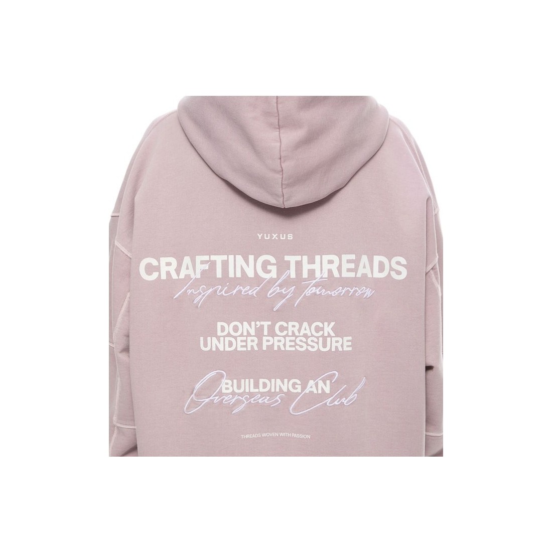 YUXUS TAFFY THREADS HOODIE ROSADO
