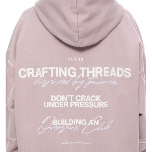 YUXUS TAFFY THREADS HOODIE ROSADO