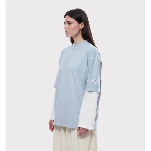 YUXUS VERDANT THREADS TEE AZUL CLARO