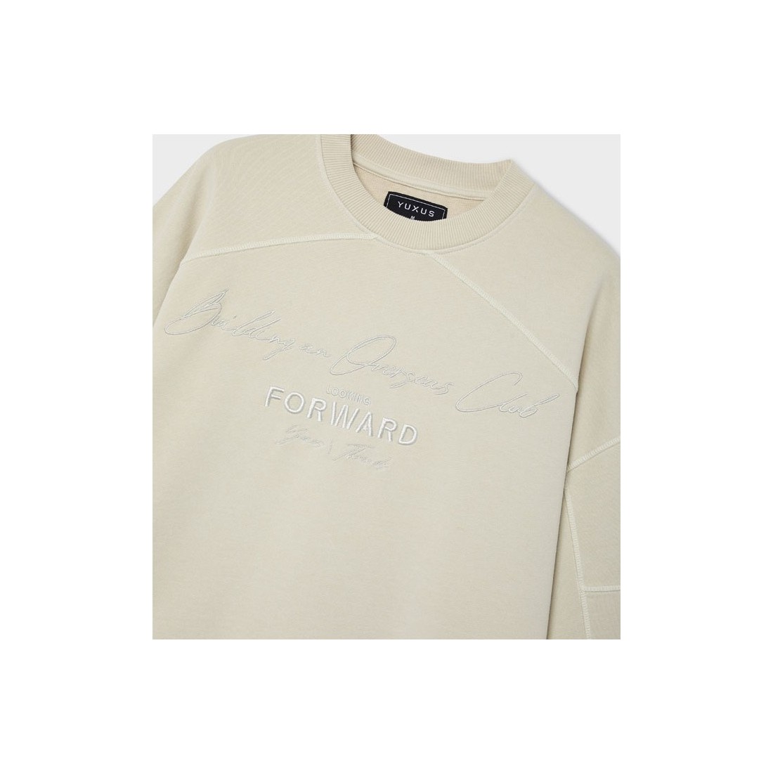 YUXUS BALTIC THREADS CREWNECK BEIGE