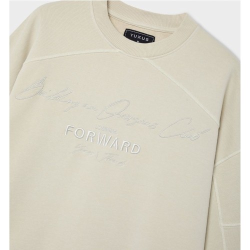 YUXUS BALTIC THREADS CREWNECK BEIGE