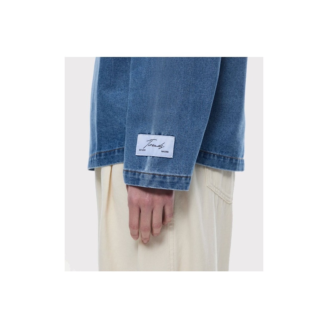 YUXUS THREADS REGAL DENIM POLO AZUL