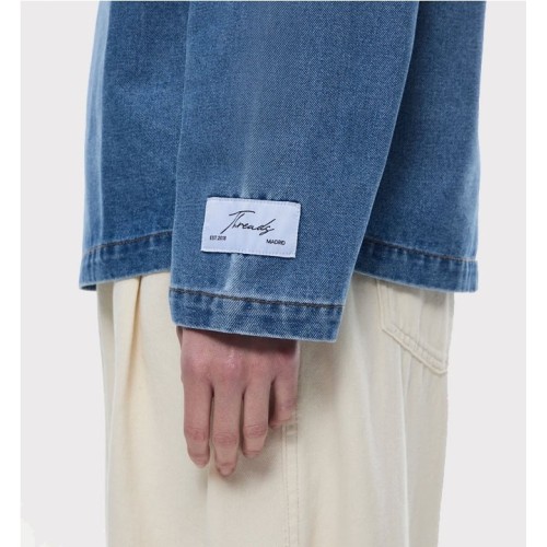 YUXUS THREADS REGAL DENIM POLO AZUL