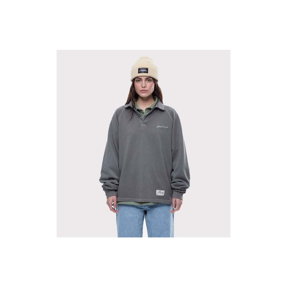 YUXUS THREADS PECAN POLO GRIS