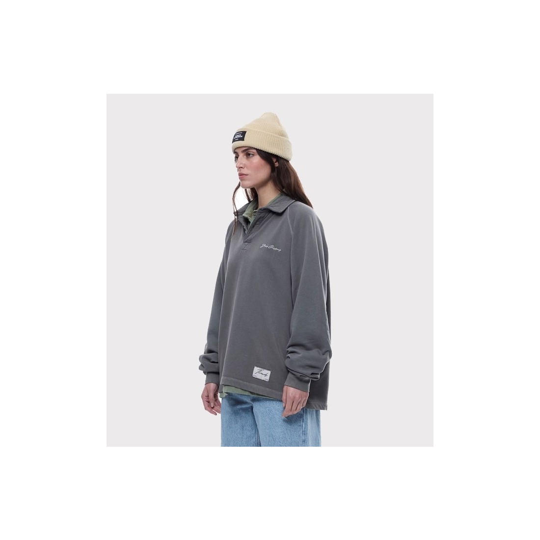 YUXUS THREADS PECAN POLO GRIS