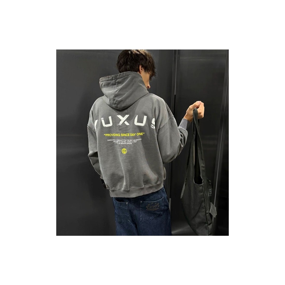 YUXUS ONYX ICONS HOODIE GRIS