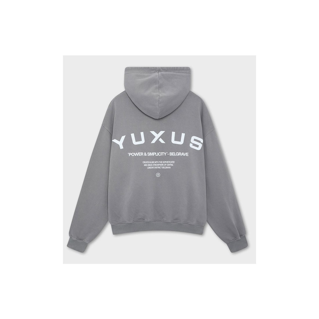 YUXUS NIGHTSHADE BELGRAVE HOOD GRIS
