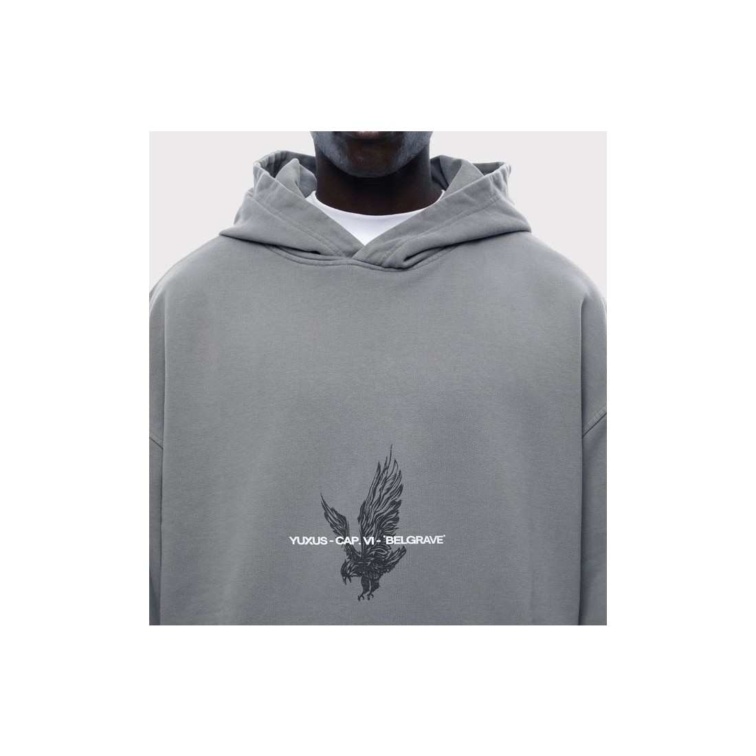 YUXUS NIGHTSHADE BELGRAVE HOOD GRIS