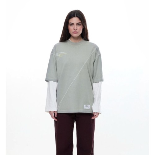 YUXUS CANOE THREADS TEE GRIS