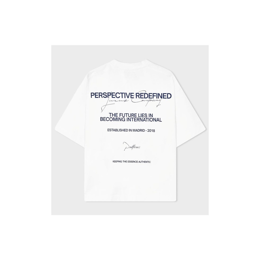 YUXUS MARBLE PATTERNS TEE BLANCO