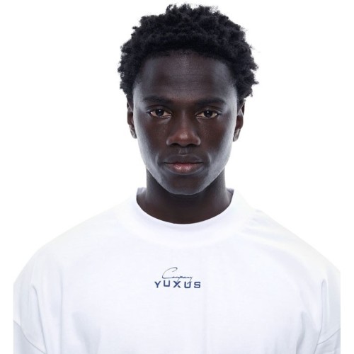 YUXUS MARBLE PATTERNS TEE BLANCO
