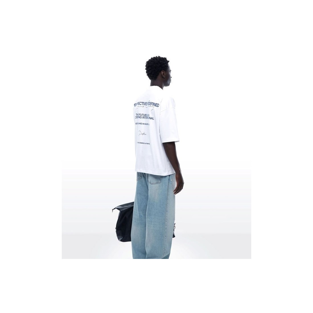 YUXUS MARBLE PATTERNS TEE BLANCO