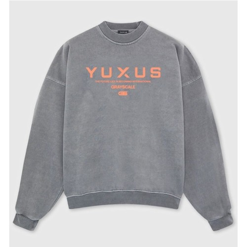 YUXUS DIM GRAYSCALE CREWNECK GRIS