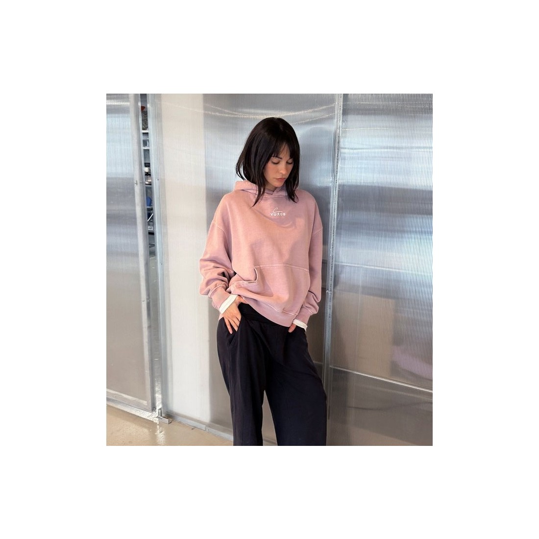 YUXUS BLOSSOM ICONS HOODIE ROSADO