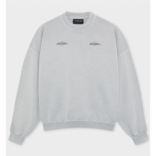YUXUS ICONS GLACIER CREWNECK GRIS 2