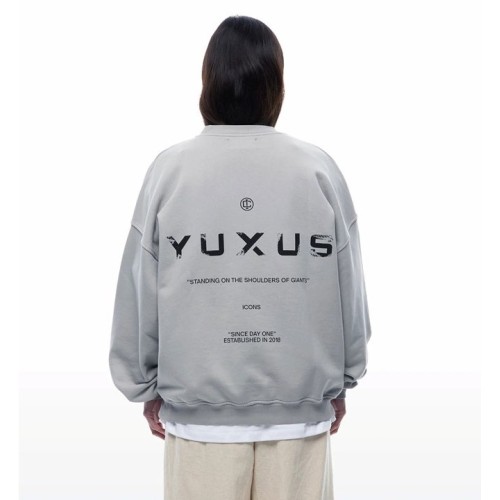 YUXUS ICONS GLACIER CREWNECK GRIS