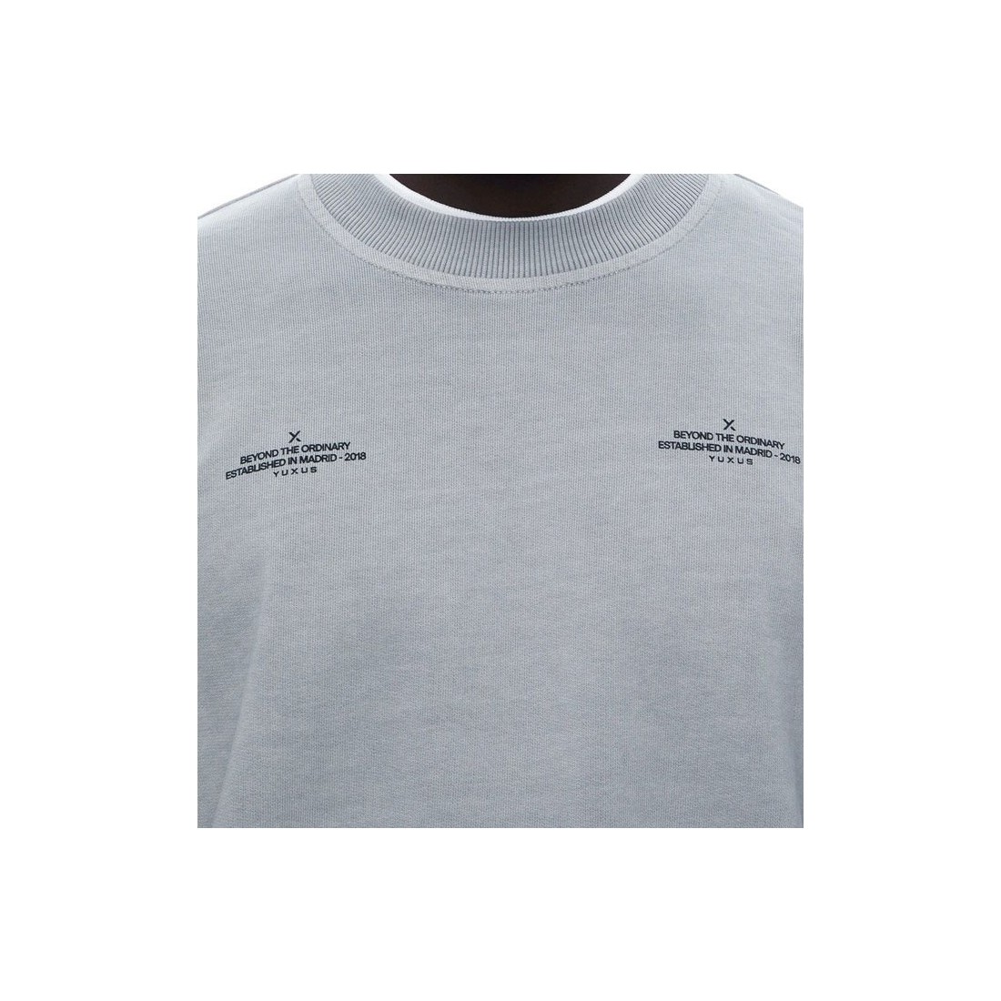 YUXUS ICONS GLACIER CREWNECK GRIS
