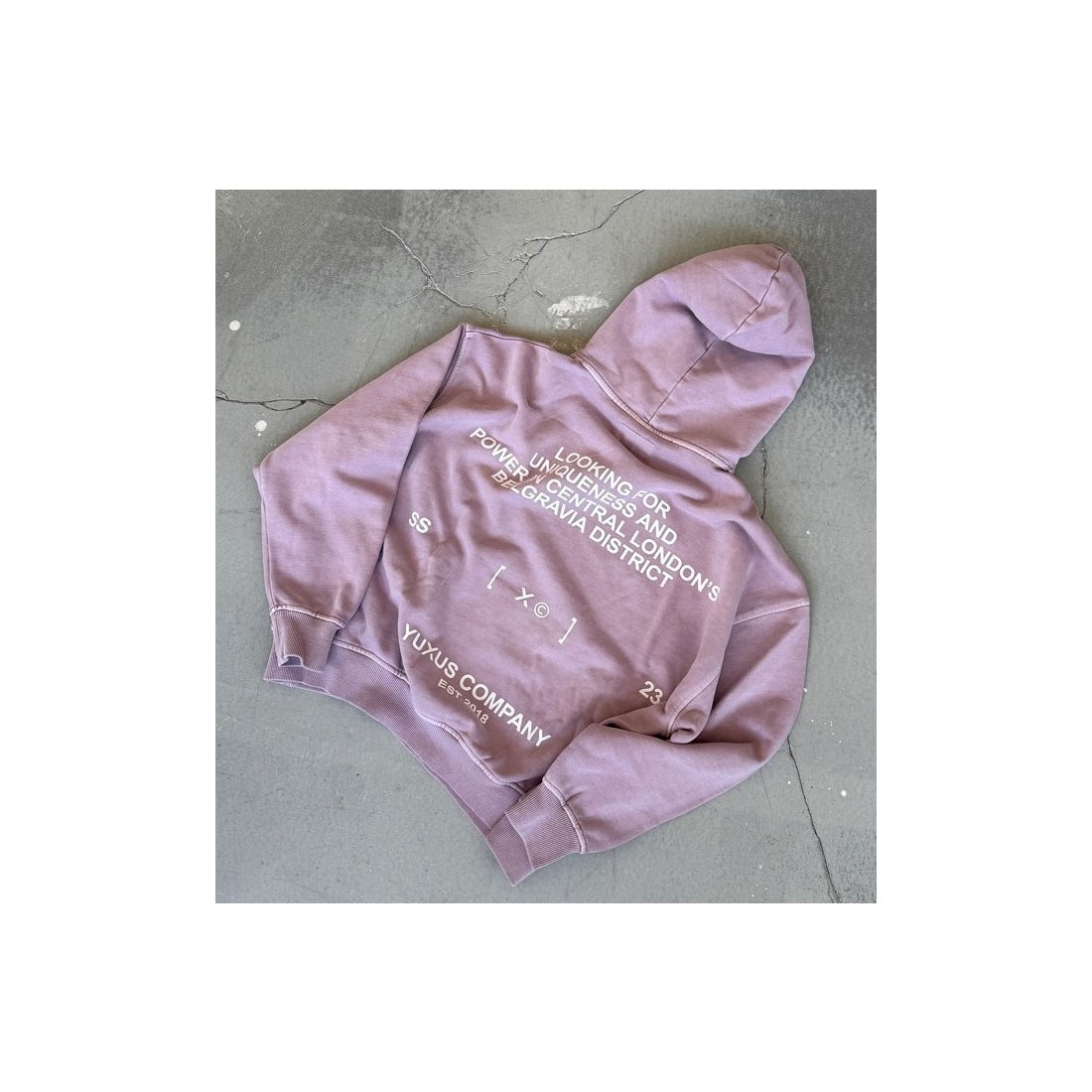 YUXUS BELGRAVE LAVENDER HOODIE LAVANDA