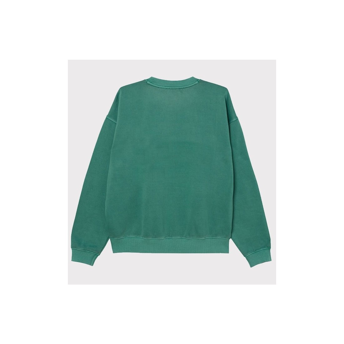 OBEY COLLEGIATE PIGMENT CREW VERDE CLARO