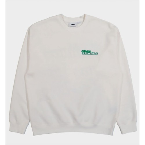 OBEY TONIC CREWNECK BLANCO