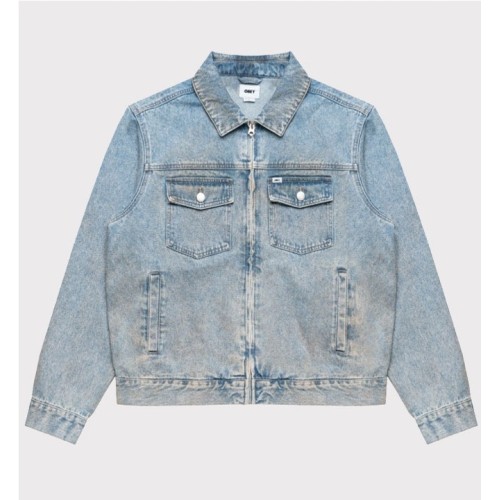 OBEY BASE TRUCKER JACKET AZUL