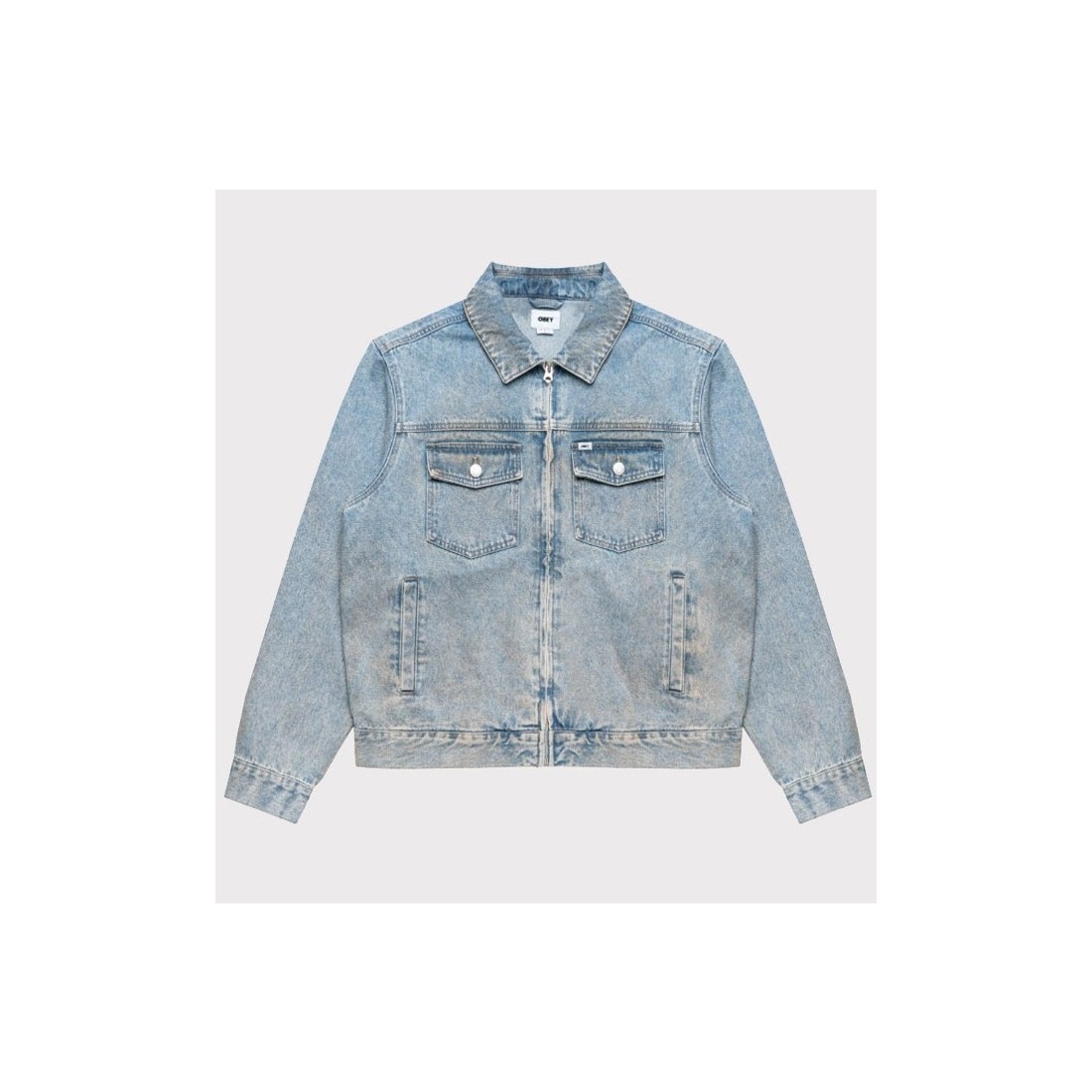 OBEY BASE TRUCKER JACKET AZUL