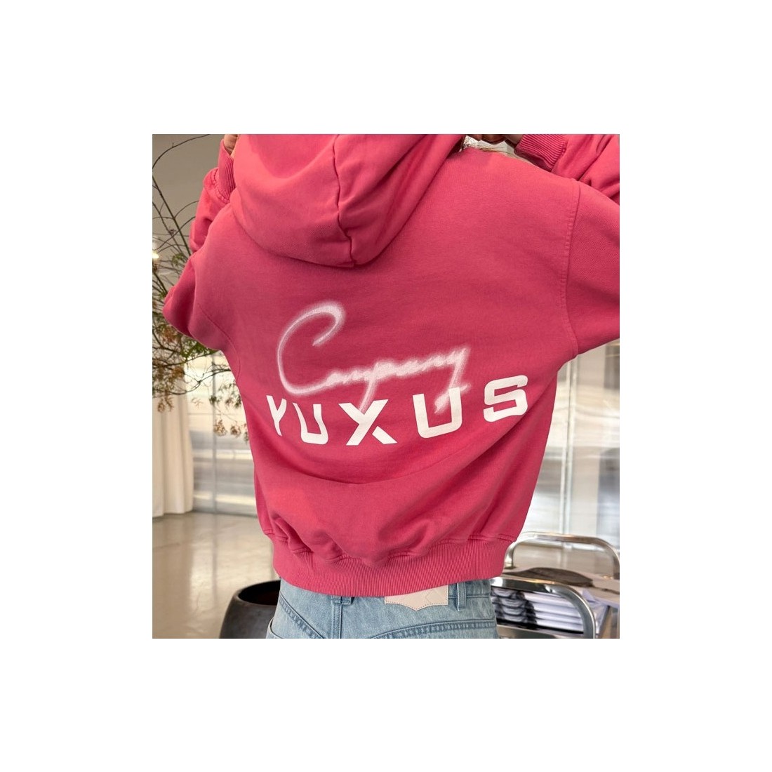 YUXUS AZALEA PATTERNS HOODIE ROSADO