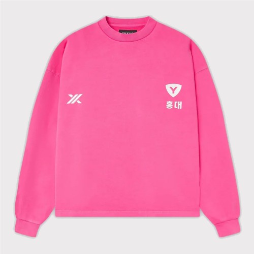 YUXUS RUBER HONGDAE CREWNECK ROSADO 2