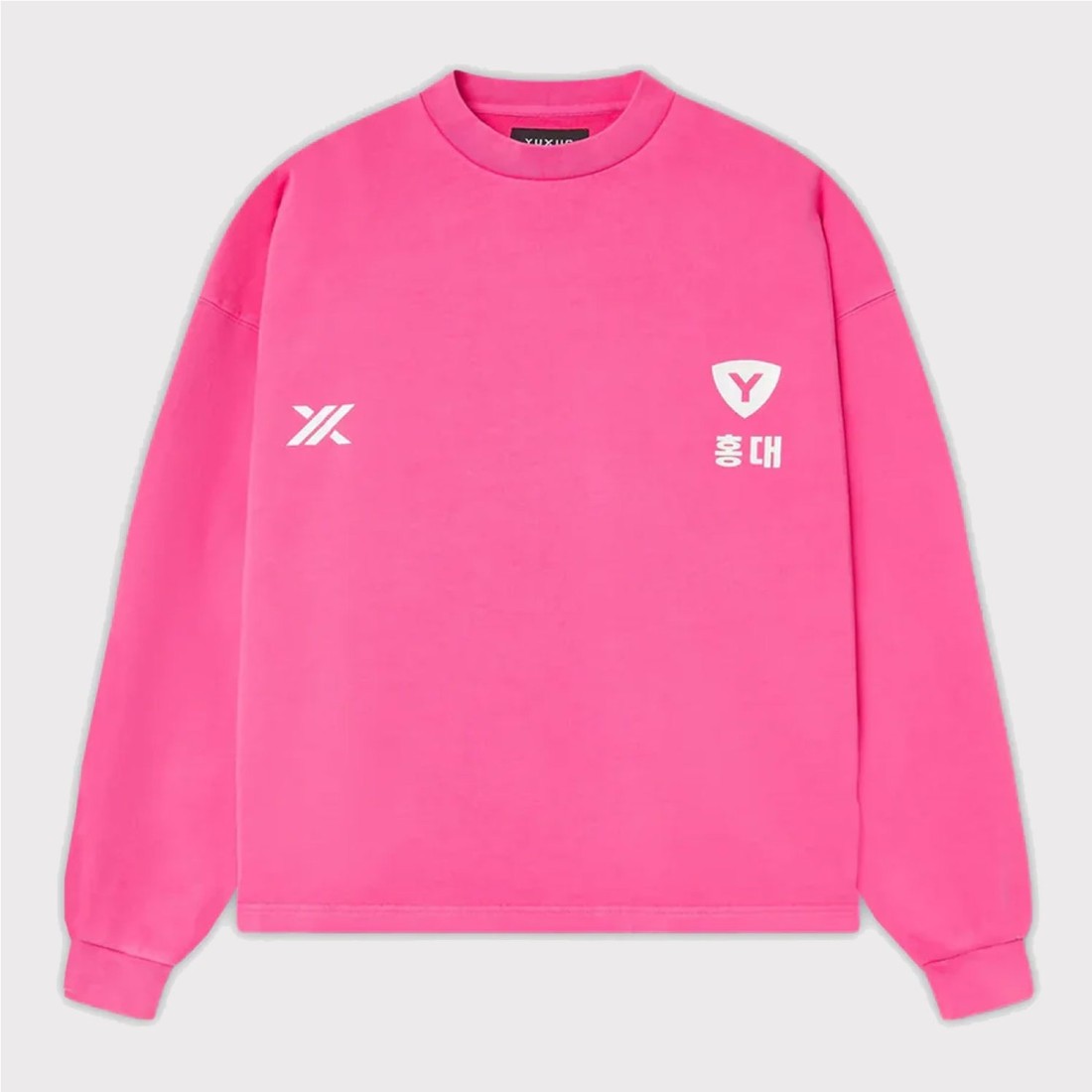 YUXUS RUBER HONGDAE CREWNECK ROSADO