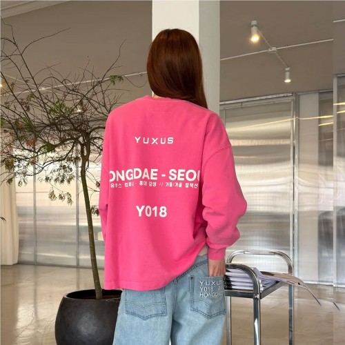 YUXUS RUBER HONGDAE CREWNECK ROSADO