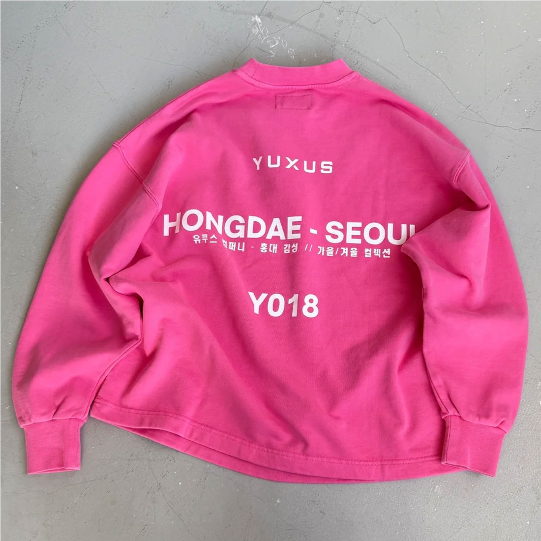 YUXUS RUBER HONGDAE CREWNECK ROSADO