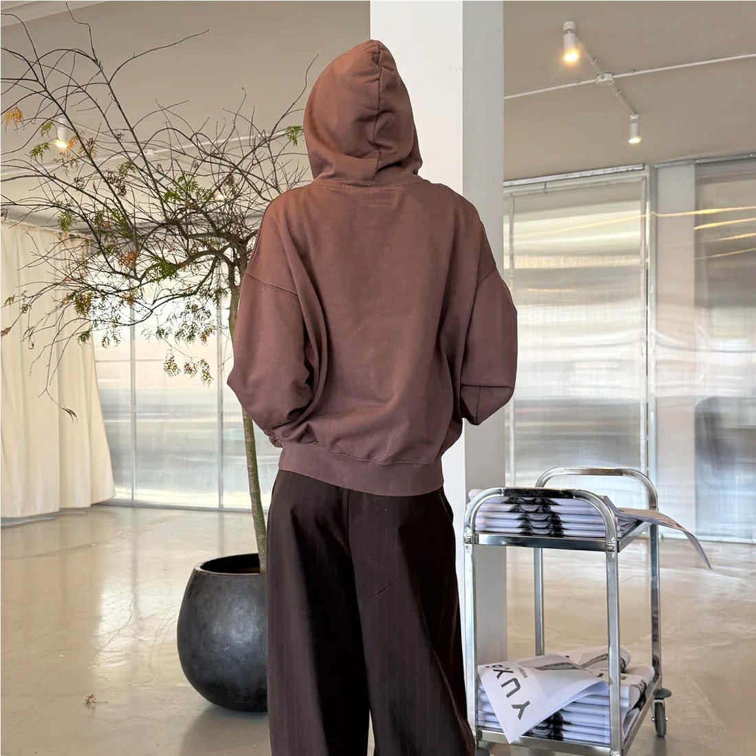 YUXUS SIENNA HONGDAE HOODIE MARRON