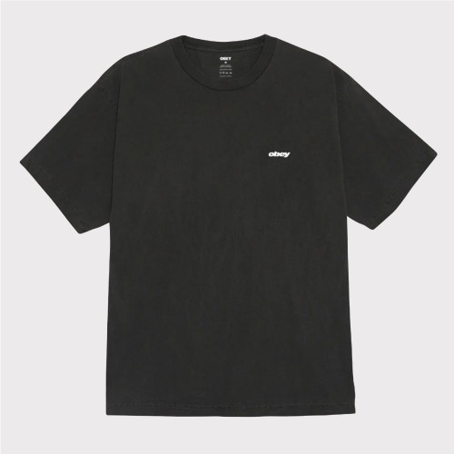 OBEY BOUNCE PIGMENT TEE NEGRO
