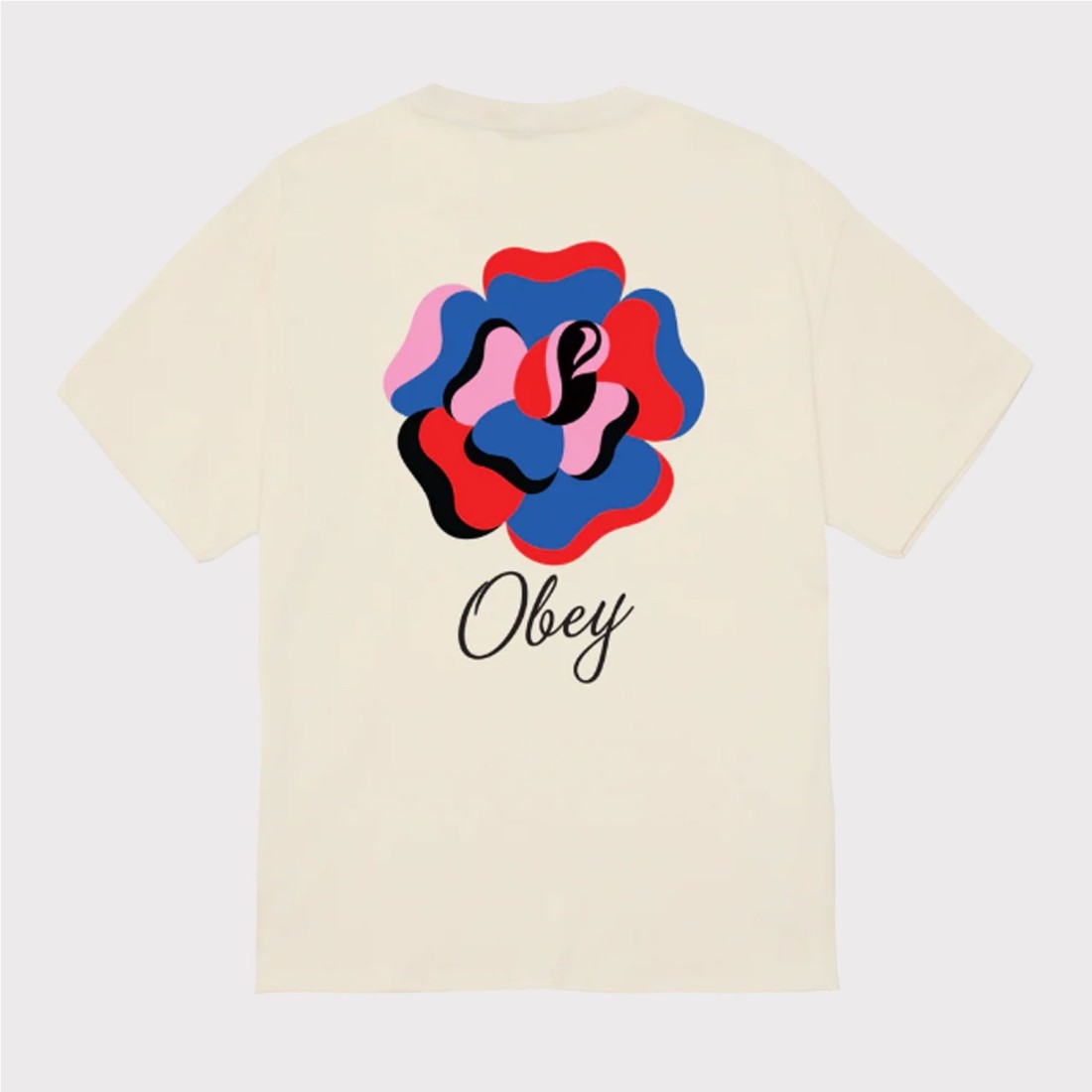 OBEY PAPER ROSE TEE BEIGE1