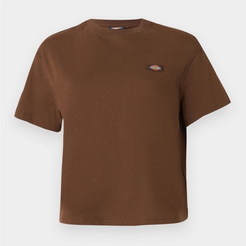 DICKIES W OAKPORT BOXY TEE MARRON