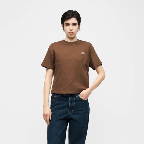 DICKIES W OAKPORT BOXY TEE MARRON 2