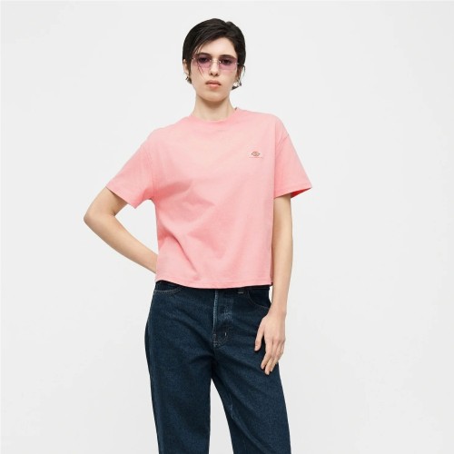 DICKIES W OAKPORT BOXY TEE ROSADO