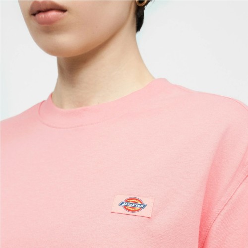 DICKIES W OAKPORT BOXY TEE ROSADO
